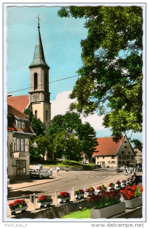 AK Bad Dürrheim Im Schwarzwald Kirche Church Kurort Kuranstalt Deutschland Auto Ansichtskarte GERMANY - Bad Duerrheim