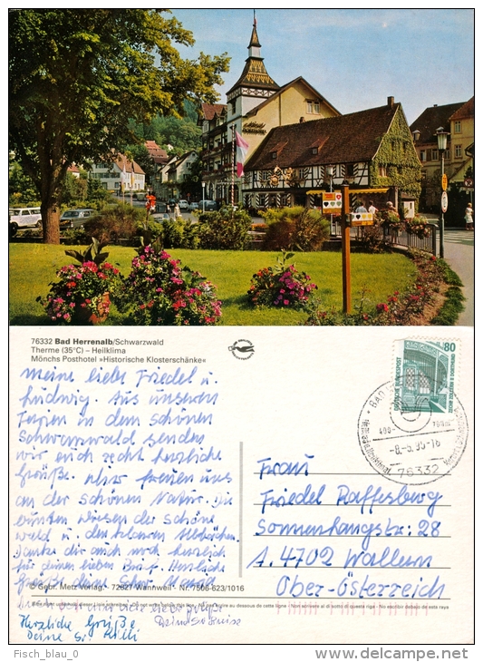 AK Bad Herrenalb Im Schwarzwald Mönchs Posthotel Historische Klosterschänke I. Ansichtskarte GERMANY - Bad Herrenalb