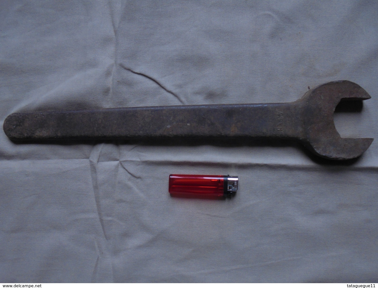 Outil Ancien - Grosse/grande Clef Plate - Outils Anciens