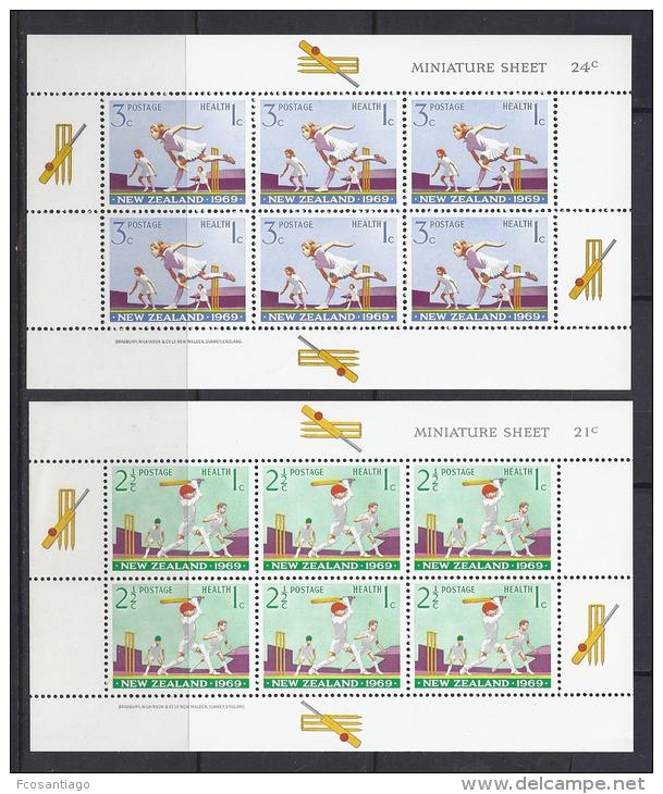 NUEVA ZELANDA 1969 - Yvert #H25/26 Minipliegos - MNH ** - Hojas Bloque