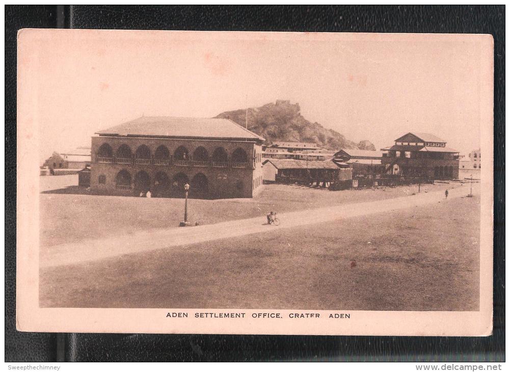 ADEN YEMEN UNUSED Settlement Office Crater PALONJEE DINSHAW & CO ADEN - Yémen