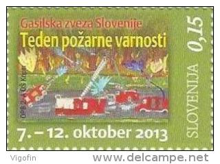 SI 2013-ZZ70 Weeks Of Protection Against Fire, SLOVENIA, 1 X 1v, MNH - Feuerwehr