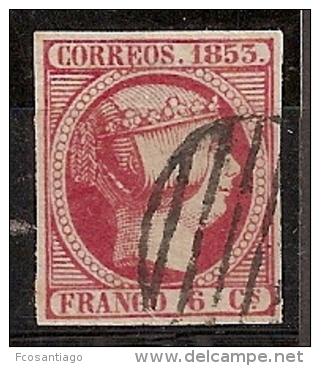 ESPAÑA 1853 - Edifil #17 - VFU - Used Stamps