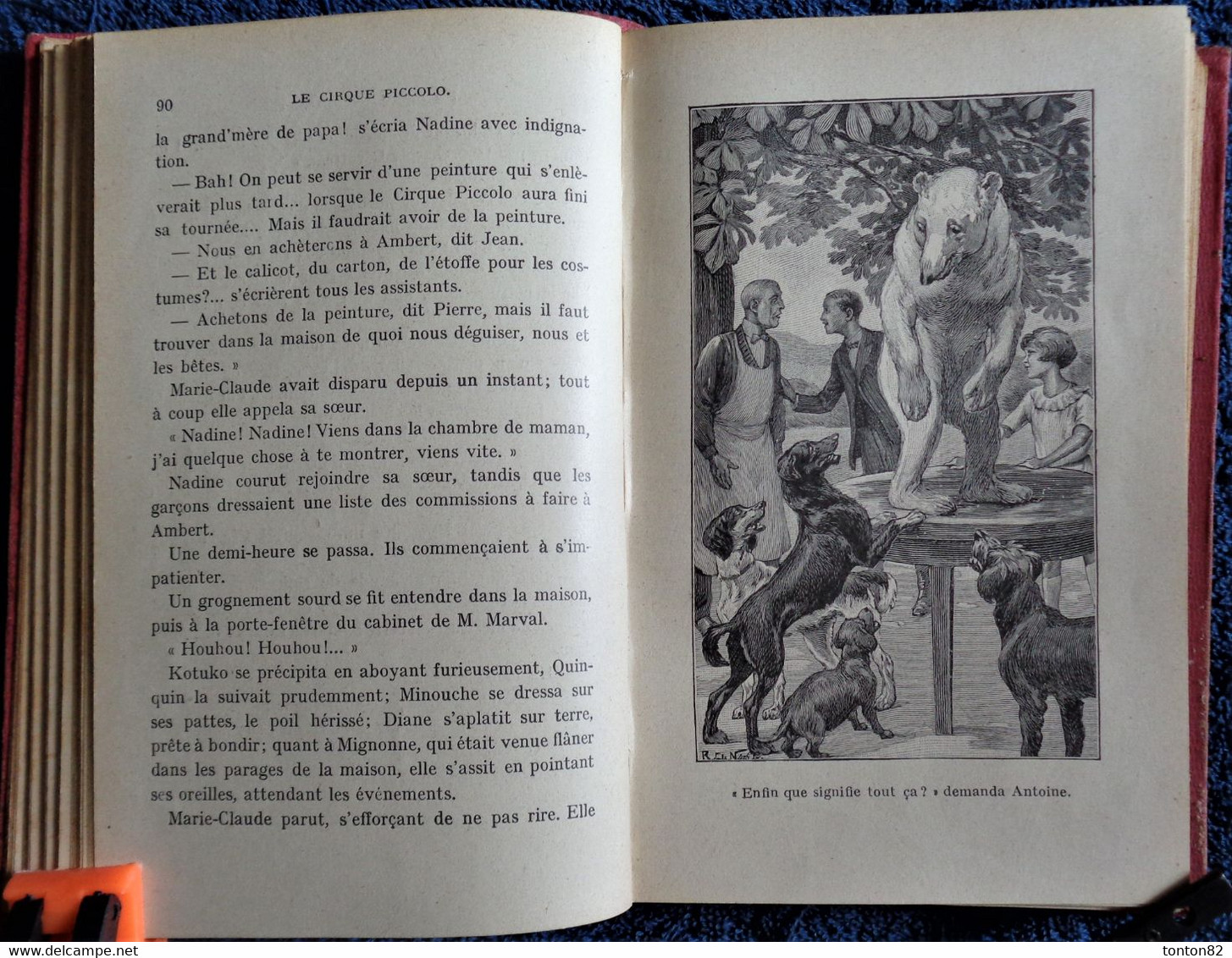 Magdeleine du Genestoux - Le Cirque Piccolo  - Bibliothèque Rose Illustrée - ( 1947 )