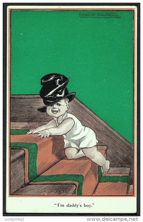 "I'm Daddy's Boy",  Based On A Water Colour By  'Fredk Spurgin',  C1920. - Cartes Humoristiques