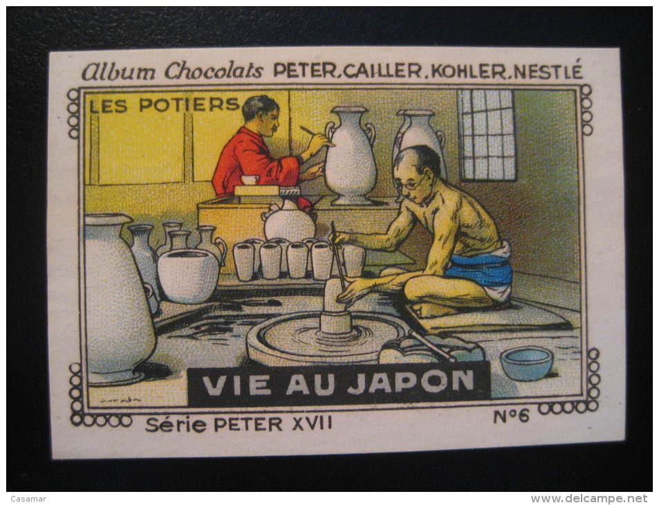 JAPAN Potiers Chocolate Cocoa Nestle Kohler Peter Poster Stamp Label Vignette Vi&ntilde;eta Germany Cinderella Nippon Ja - Food