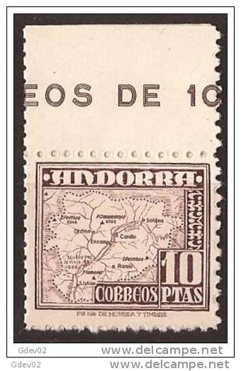 AND57-LA699TO.L´andorre.ANDORRA   ESPAÑOLA.1948/53.(Ed 57** BH).sin Charnela.MAGNIFICO - Aguera