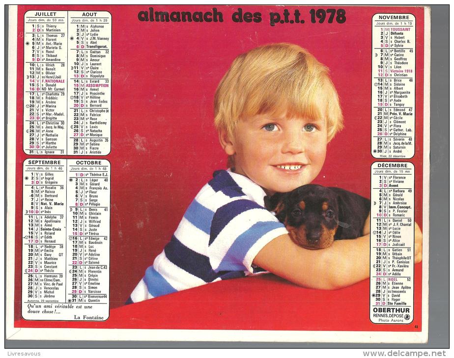 Almanach Des PTT De 1978 (département De La Haute Vienne 87 ) - Grand Format : 1971-80