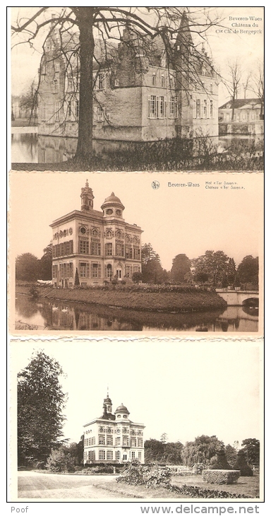 Beveren - Waas :  3 Zichtkaarten ( Kasteel ) - Beveren-Waas