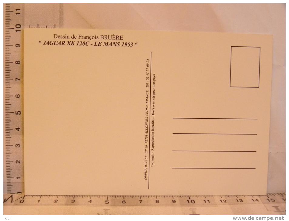 CPM - Dessins De François Bruère - LE MANS - Voitures Bugatti Panhard Jaguar... Lot De 5 Cartes - Other & Unclassified