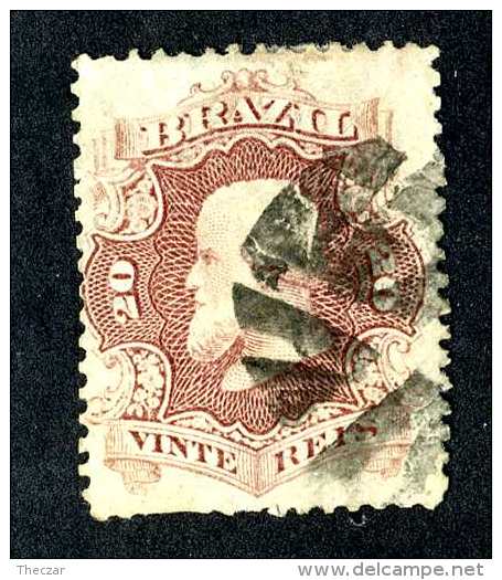 4873x)  Brazil 1866 - Scott # 54 ~ Used ~ Offers Welcome! - Used Stamps