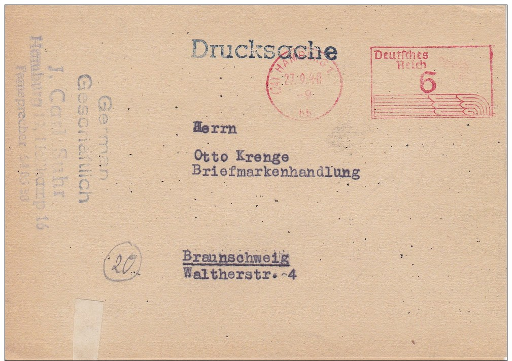 Germany; Cover W. Provisional Meter Cancel - Sonstige & Ohne Zuordnung