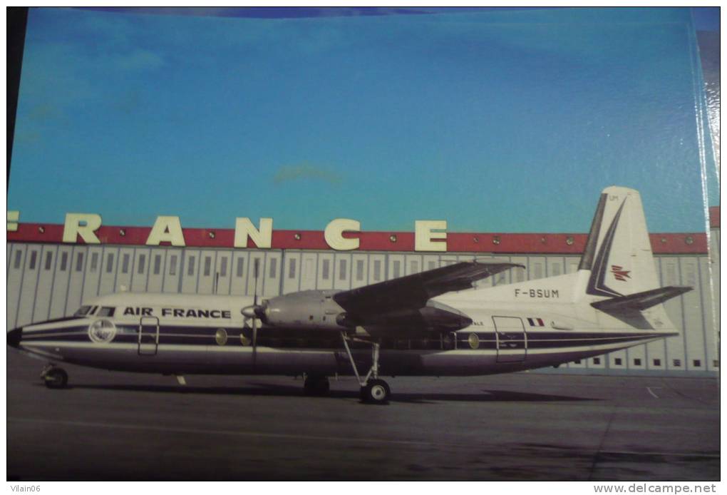 AIR FRANCE POSTALE   FOKKER 27   F BSUM - 1946-....: Moderne