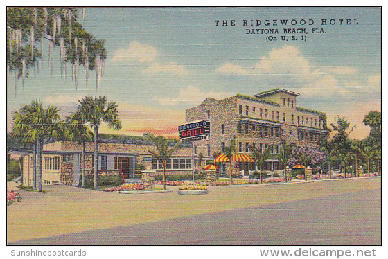 Ridgewood Hotel And Grill Daytona Florida Curteich - Daytona