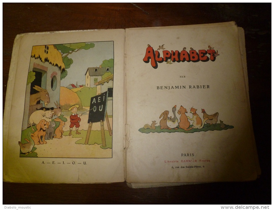 1921 ALPHABET Par Benjamin Rabier........incomplet.. .....état Médiocre - Autre Magazines