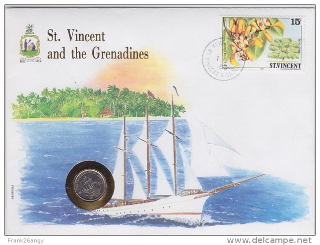 St. Vincent & Grenadines 1988 - Numisbrief 10 Cent. -  ONU  Perfetta - British Caribbean Territories