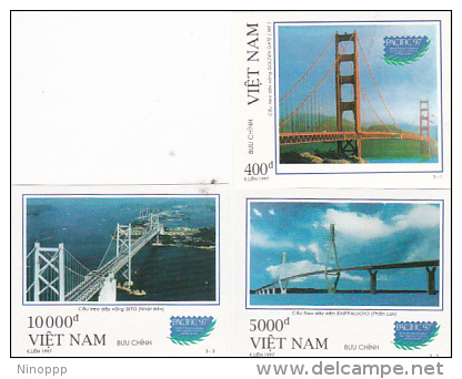 Vietnam 1997 Pacific 97 Bridges Imperforated Set MNH - Vietnam