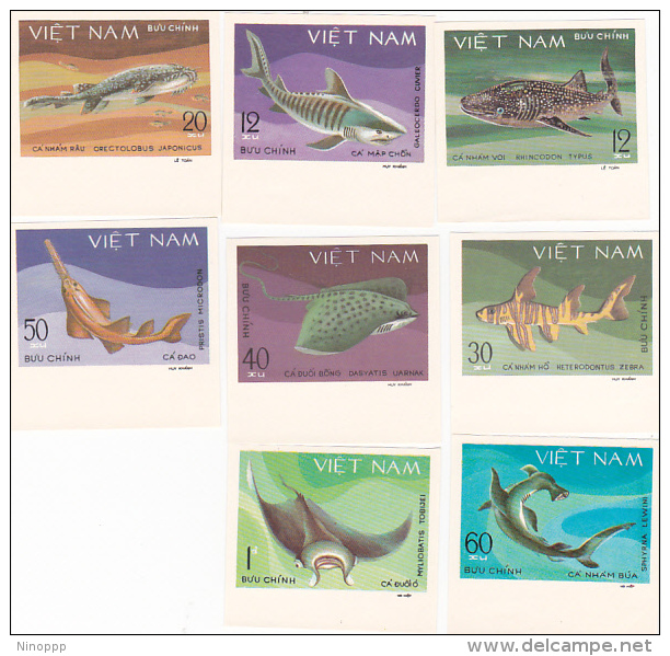 Vietnam1980 Saltwater Fish Imperforated Set MNH - Vietnam