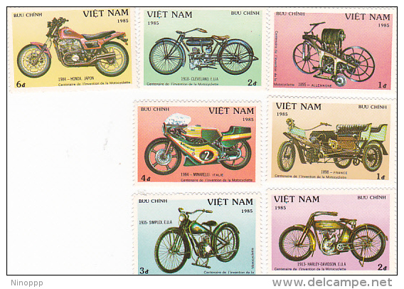 Vietnam1985 Motorcycles Set MNH - Vietnam