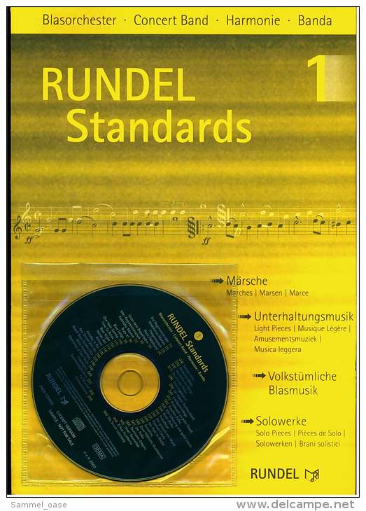 Musik CD  RUNDEL Standards  -  Mit : Märsche , Unterhaltungsmusik , Volkstümliche Blasmusik , Solowerke  -  Neuwertig - Sonstige & Ohne Zuordnung