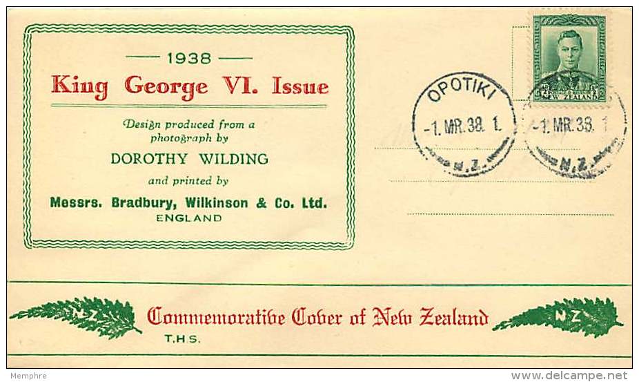 1938  King George VI &frac12;d Definitive On T.H.S. FDC - FDC