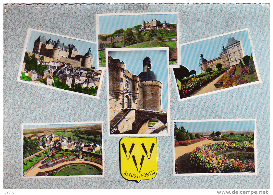 CPSM 10X15 De HAUTEFORT (24) - Château - Parterres De Fleurs - Pont Levis - Village -1965 N° 24.607 - Sonstige & Ohne Zuordnung