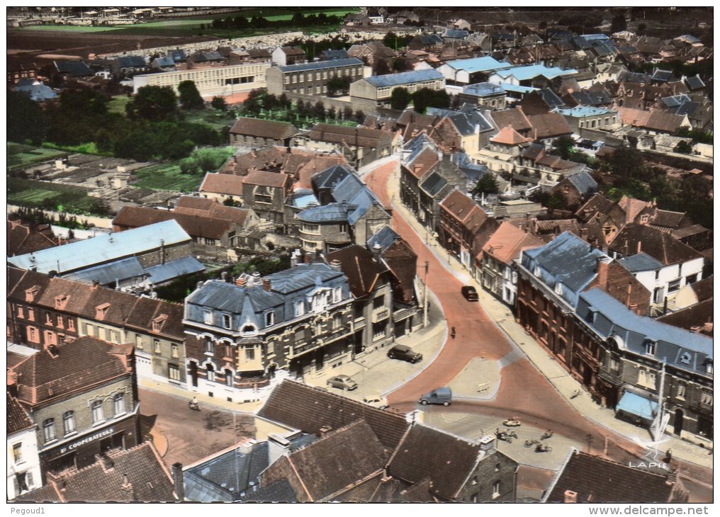 CARTE POSTALE MODERNE. SIN-LE-NOBLE. VUE AERIENNE LAPIE. 1960. - Sin Le Noble