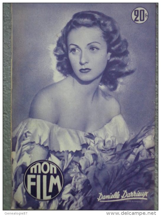 MAGAZINE " MON FILM "  WILLIAM HOLDEN ET GLORIA SWANSON DANS " BOULEVARD DU CREPUSCULE " 1951-DANIELLE DARIEUX - Cinéma/Télévision