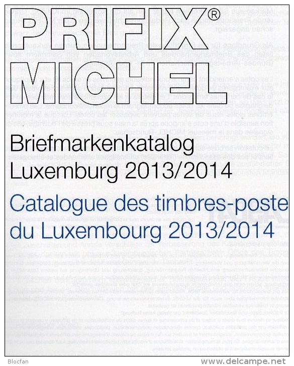 PRIFIX Michel Briefmarken 2014 Neu 25€ Spezial Katalog Luxemburg: ATM MH Dienst Porto Besetzungen In Deutsch-französisch - Art