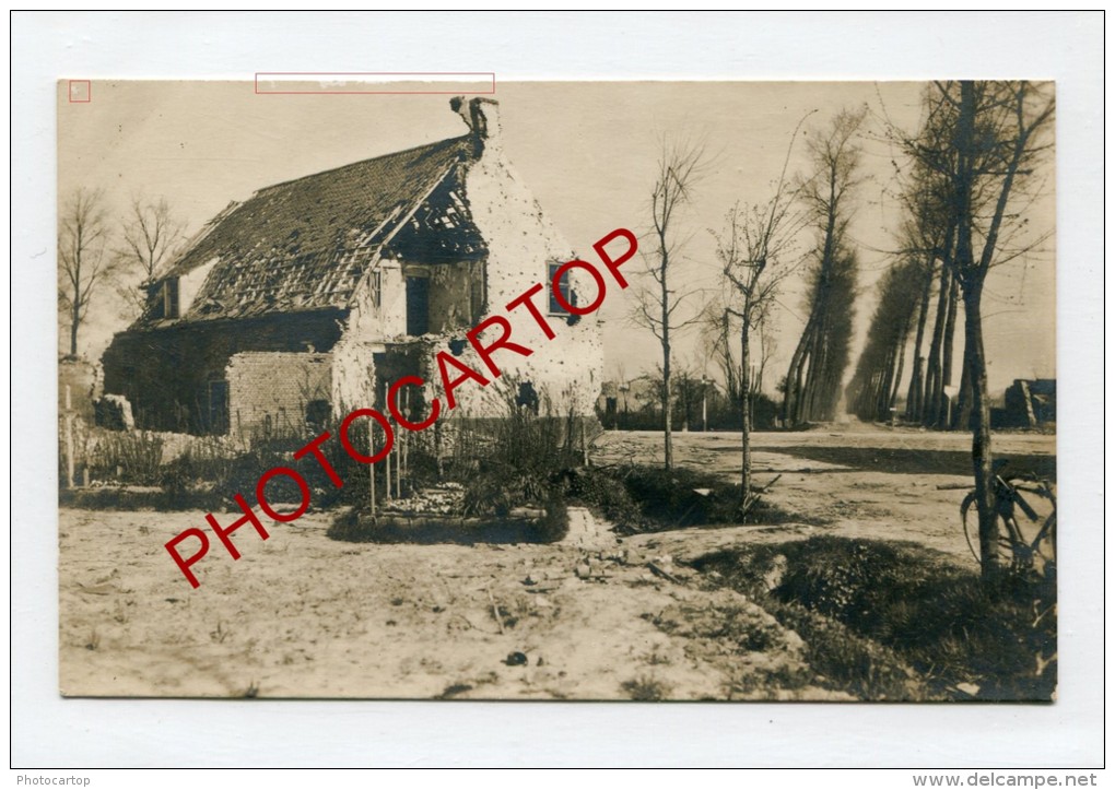 GELUVELD-Gheluvelt-Kruiseeke-2 X CP-CARTE PHOTO Allemande + Imprimee-Guerre 14-18-1WK-BELGIQUE-BELGIEN-Flandern- - Zonnebeke