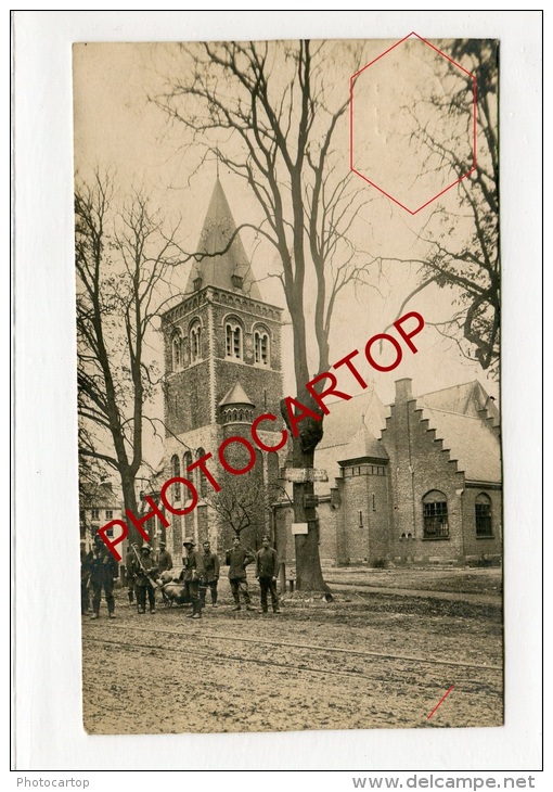 GELUWE-Soldats-CARTE PHOTO Allemande-Guerre 14-18-1WK-BELGIQUE-BELGIEN-Flandern-Feldpost- - Wervik