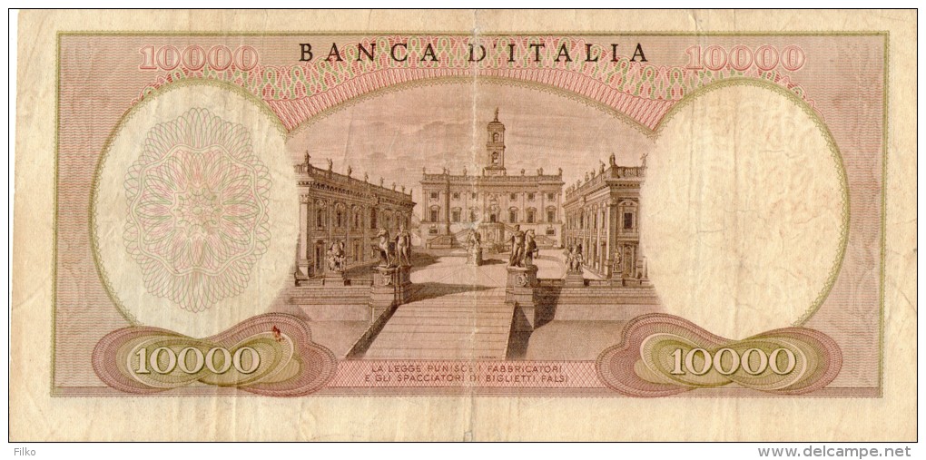 ITALY,10 000 Lit,1970,P.97e,signatures:Carli & Lombardo,see Scan - 10.000 Lire