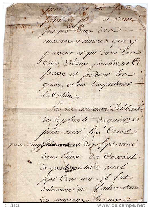 VP39 - DIJON X ROUVRES 1748 - Acte Familles De SAINT CONTEST X DE BOURBON CONDE - Algemene Zegels