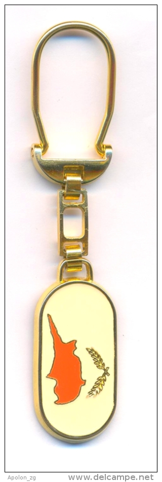 CYPRUS . NATIONAL GUARD HIGHEST SPORTS COUNCIL , Gold Plated Rare Key Chain - Sonstige & Ohne Zuordnung