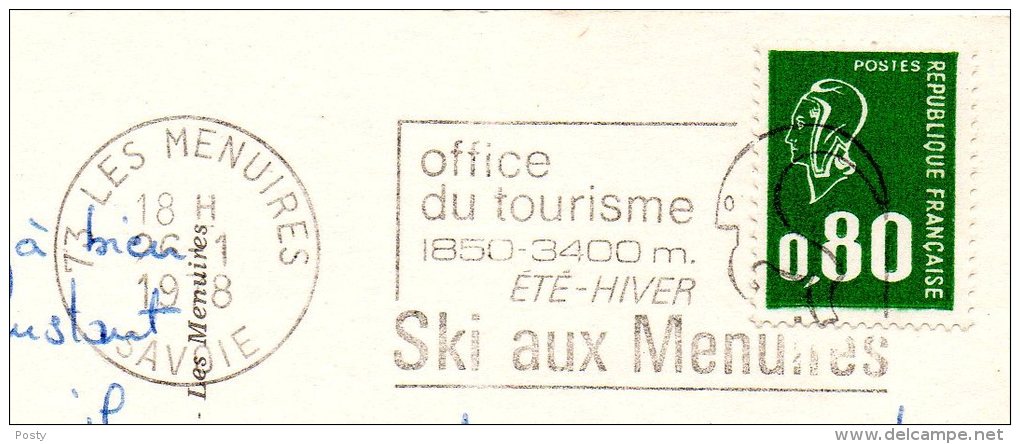 CPSM - VAL-THORENS - LES MENUIRES - NOTRE DAME DE LA VIE - Vue Hivernale - Coul - Ann 70 - - Val Thorens