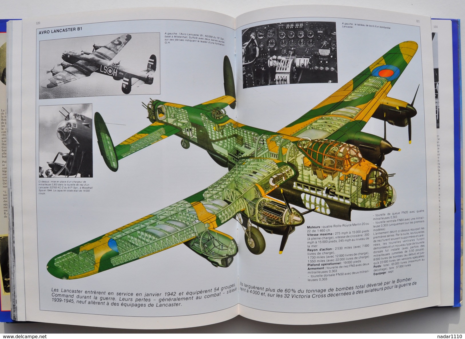 Avion, aviation, Guerre 40-45 / HISTOIRE DE LA R.A.F. - Chaz Bowyer, 1989 / Royal Air Force, Lancaster