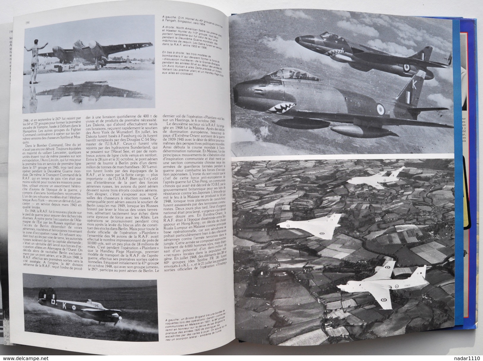 Avion, aviation, Guerre 40-45 / HISTOIRE DE LA R.A.F. - Chaz Bowyer, 1989 / Royal Air Force, Lancaster