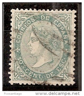 ESPAÑA 1867 - Edifil #91 - Precio Cat. €34 - Usados