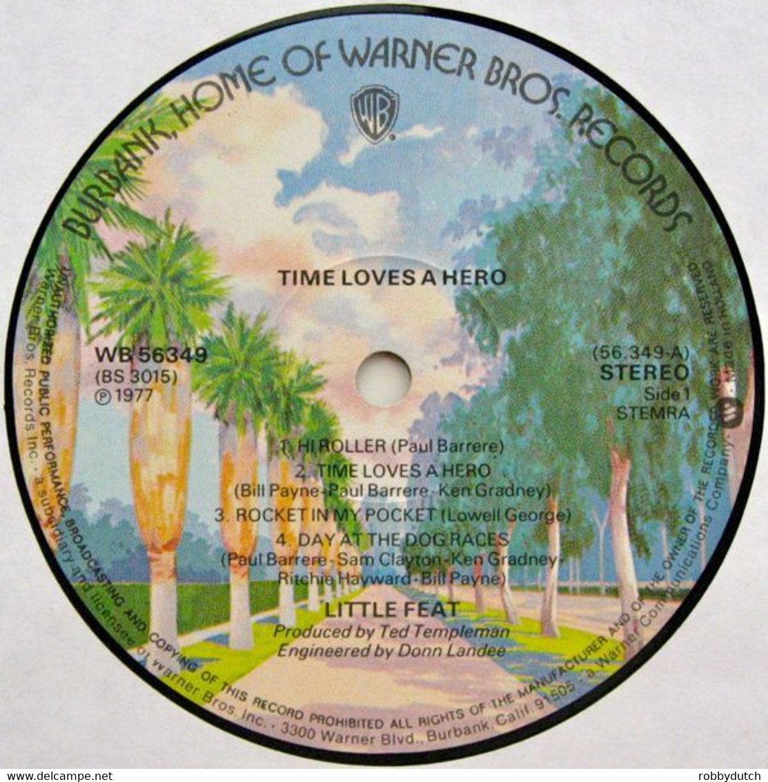 * LP *  LITTLE FEAT - TIME LOVES A HERO (Holland 1977) - Rock