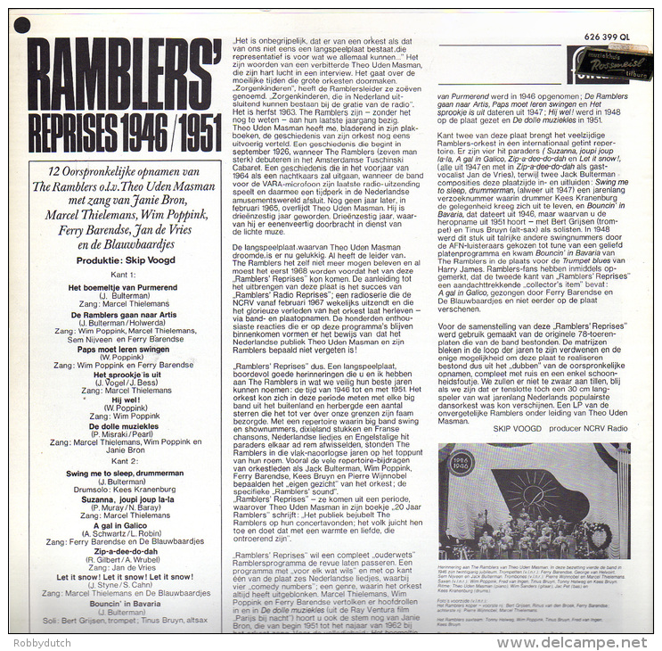 * LP *  RAMBLERS - REPRISES 1946/1951 (Holland EX!!!) - Jazz
