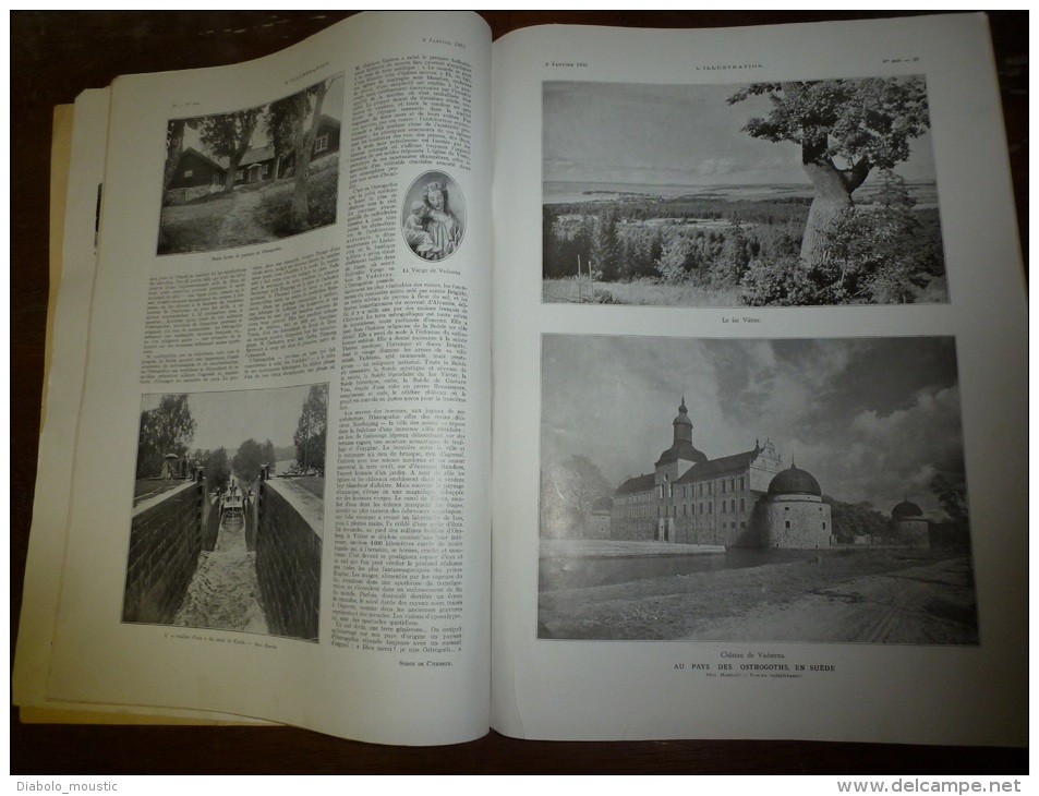 9 janvier 1932  CASTELNAU-de-BRETENOUX ;  En SUEDE les Ostrogoths (Malmö, Stockholm, Vadstena);