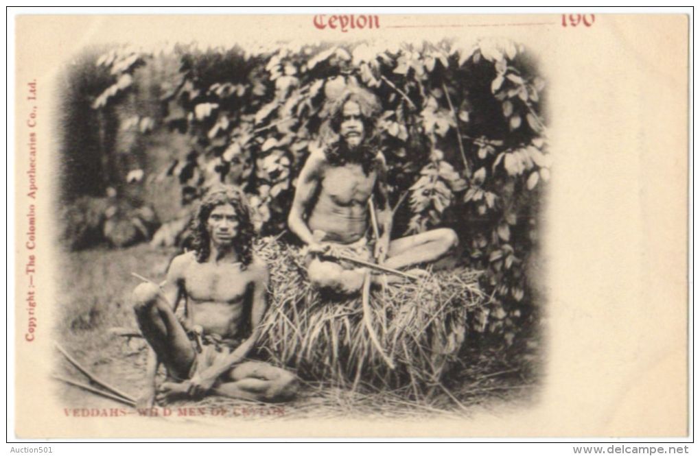 07581g VEDDAHS - Wild Men Of Ceylon - Sri Lanka (Ceylon)