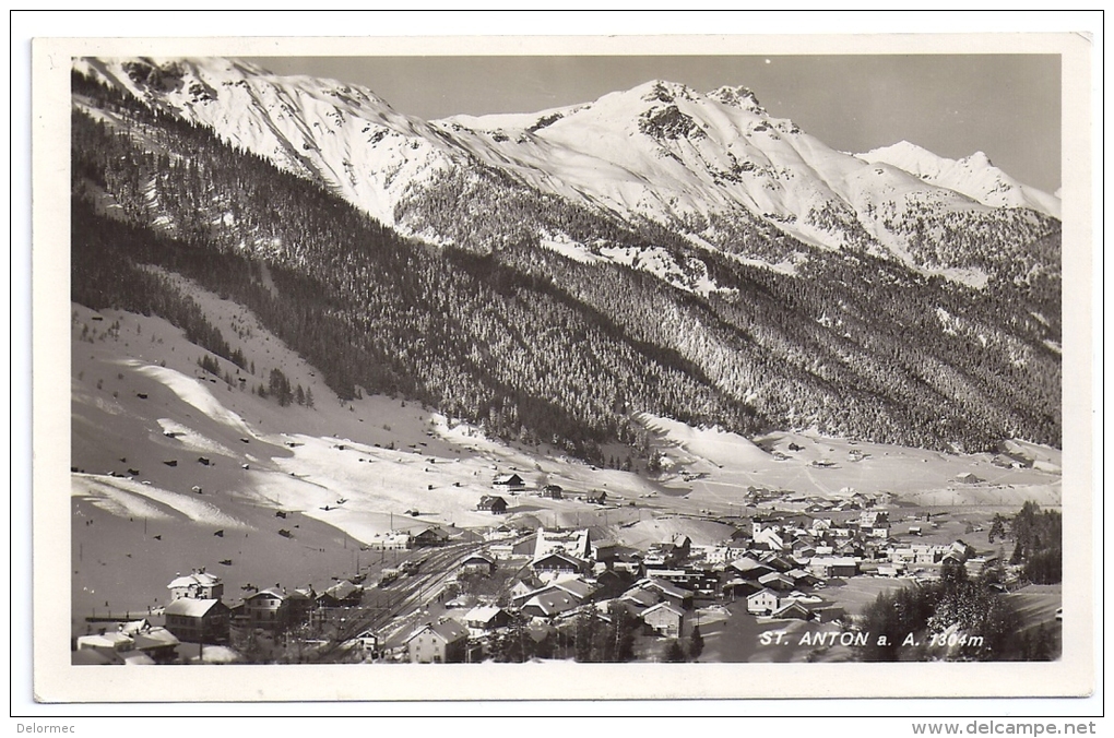 CPSM Photo Sankt Anton Am Arlberg Tyrol Autriche Photo Risch Lau Bregenz écrite 1951 - St. Anton Am Arlberg