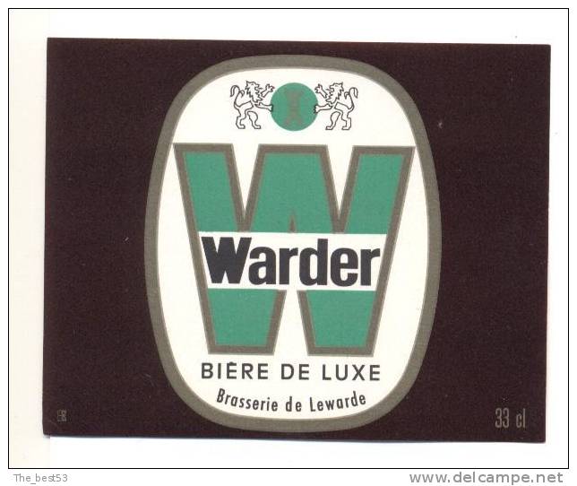 étiquettes De Bière De Luxe  - Warder   -  Brasserie De Lewarde  (59) - Bière