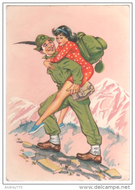 Cartolina Umoristica - Alpini - Humour