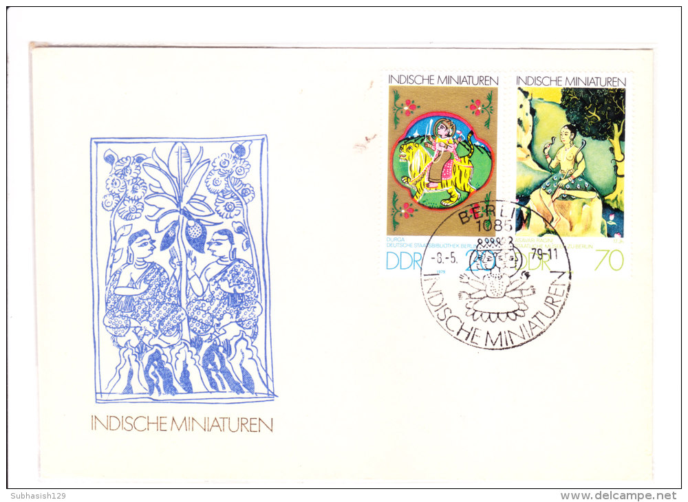 Germany - First Day Cover - 08.05.1979 - Indian Miniature Painting - Covers - Used