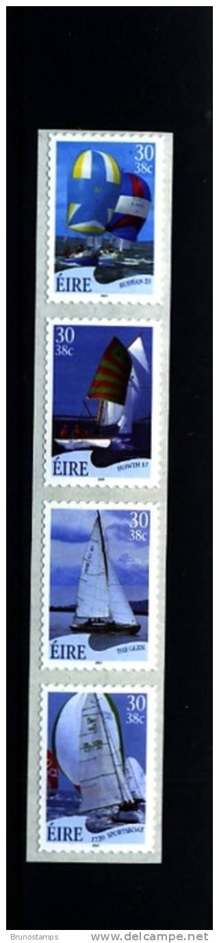 IRELAND/EIRE - 2001  YACHTS SELF-ADHESIVE SET  MINT NH - Ungebraucht