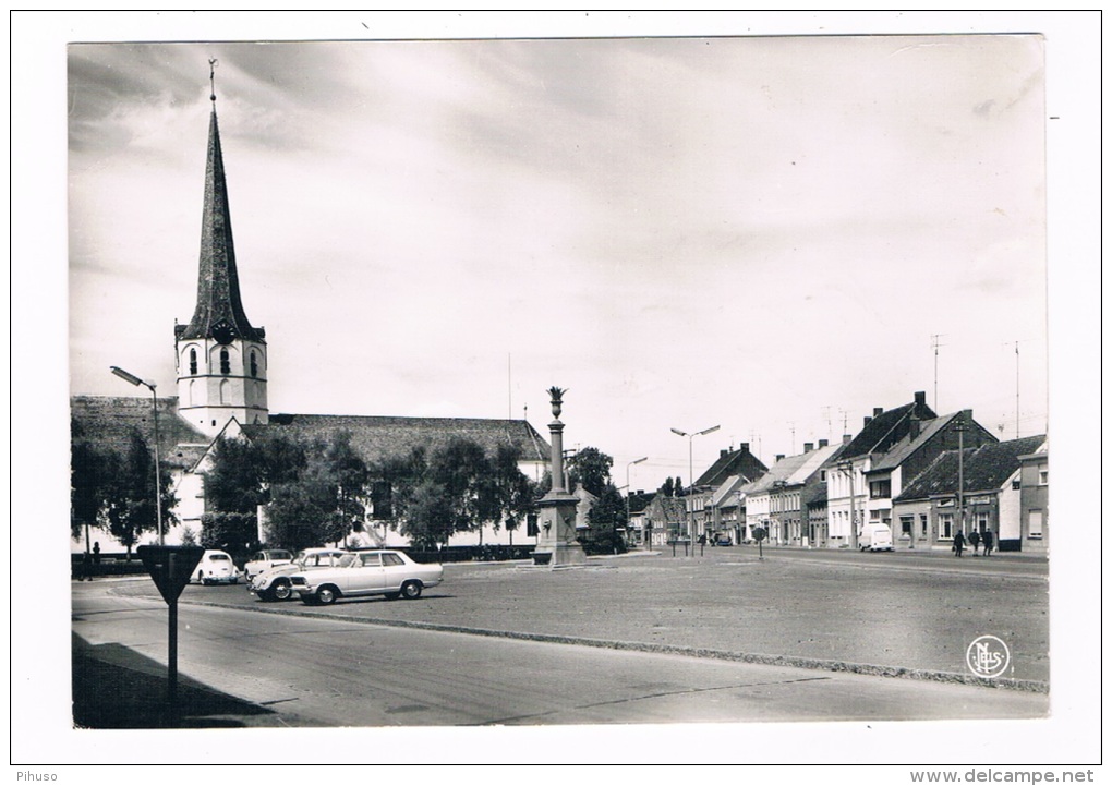 B4412     SLEIDINGE : Dorpsplein En Sint Joriskerk - Evergem