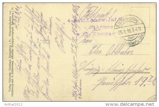 Grodno Hrodna Belarus Pioniere Bauen Brücke über Den Njemen 25.8.1916 Feldpost - Belarus