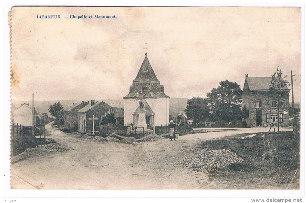 B4424    LIERNEUX : Chapelle Et Monument - Lierneux